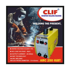 CLIF PLUS WELDING MACHINE -IGBT -SINGLE PHASE ARC250G (3PCS)