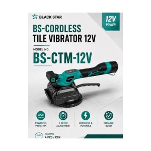 BLACK STAR CORDLESS TILE VIBRATOR 12V - BS-CTM-12V