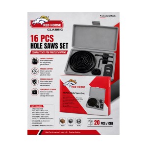 RED HORSE 16PCS HOLE SAW SET