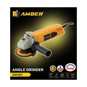 AMBER ANGLE GRINDER 4" AM-801 HEAVY DUTY - 6 MONTHS WARRANTY