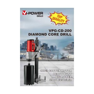 VI-POWER DIAMOND CORE DRILL 3900W - VPG-CD-200