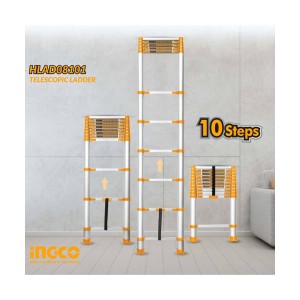 INGCO 10 STEPS TELESCOPIC LADDER 150KGS - HLAD08101