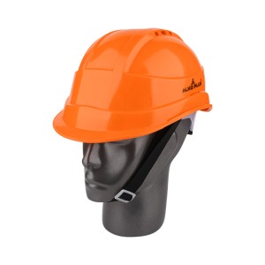 ALKO PLUS RATCHET TYPE SAFETY HELMET WITH VENTILATION SLOTS (ORANGE) - APS 131 (ISI CERTIFIED)