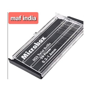MAF INDIA 20PCS HSS TWIST DRILLS 0.3-1.6mm