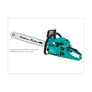 GOLDEN BULLET GASOLINE CHAINSAW 22 INCH CS-5845-C-22 CHOPPER GREEN NW