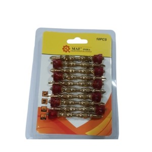 MAF INDIA MAGNETIC DOUBLE-END SCREWDRIVER BITS SET – 10PCS (PH2, 65MM, GOLD PLATED)