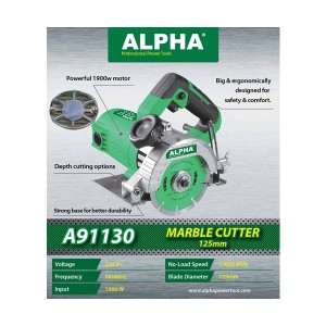 ALPHA 5 INCH MARBLE CUTTER 1900W 125MM A91130