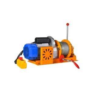 SR ELECTRIC WINCH WITH CLUTCH SQUARE MOTOR REGULAR REEL DRUM 1 TON X 40 MTR X 8 MM