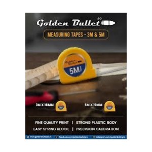 GOLDEN BULLET MEASURING TAPE 5MT - MTA 5