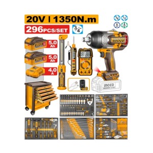 INGCO 296 PCS TOOL CHEST SET 1350NM - HTCS282962