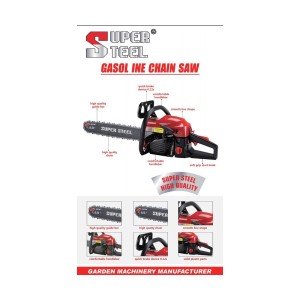 POWER STEEL GASOLINE CHAINSAW 18"