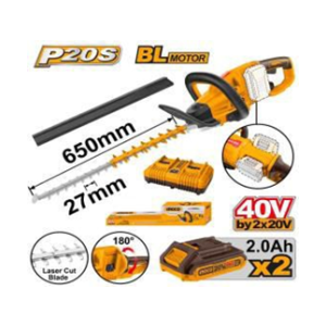 INGCO 40V CORDLESS HEDGE TRIMMER 650MM - CHTLI400282