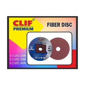 CLIF ABRASIVES FIBRE DISC 5INCH A24 (600PCS)