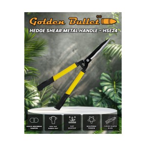 GOLDEN BULLET HEDGE SHEAR 24" METAL HANDLE - HSE 24