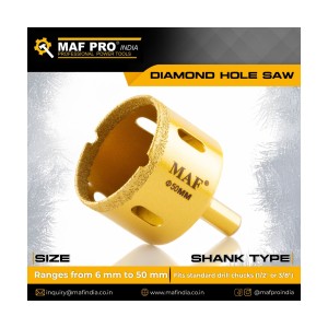 MAF PRO DIAMOND CORE BIT( FOR GLASS) 6MM