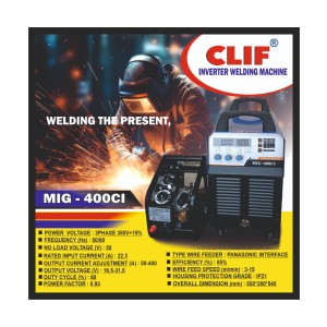 CLIF INDUSTRIAL WELDING MACHINES MIG 400 WITH FEEDER + 24KD TORCH (HUTONG FACTORY) MIG 400 (1PCS)