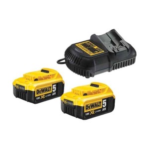 DEWALT MULTI VOLT CHARGER DCB115 + 18V - 5.0 AH X 2 BATTERY DCB115P2-QW