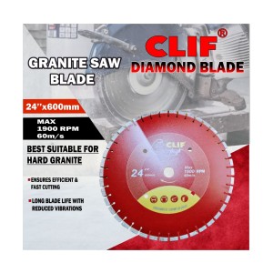 CLIF TOUGH DIAMOND SAW BLADES SEGMENT 24INCH