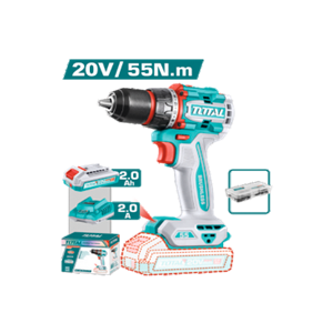 TOTAL COMPACT BRUSHLESS CORDLESS DRILL 20V 55N.M. - TDLI205582
