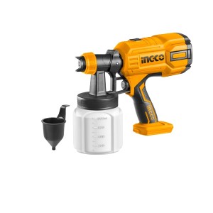 INGCO LITHIUM-ION PAINT SPRAY GUN 20V 800ML (800ML/MIN) - CSGLI2003