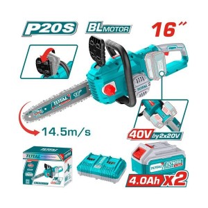TOTAL CORDLESS CHAIN SAW 40V(20V+20V) - TGSLI401682