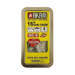 AKARI CHAIN SAW CHAIN METAL BOX TITANIUM 16"