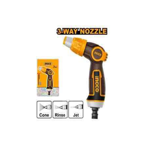 INGCO 3 WAY ADJUSTABLE PLASTIC TRIGGER NOZZLE - HWSG6031