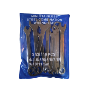 MINI STAINLESS STEEL COMBINATION WRENCH SET