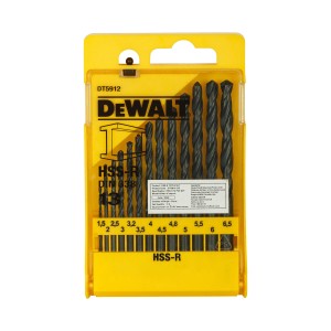 DEWALT 13 PCS HSS-R METAL DRILL BIT SET - 1.5 TO 6.5MM DT5912-QZ