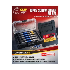 CLIF TOUGH S2 SD BITS PH2 65MM W MAGNET