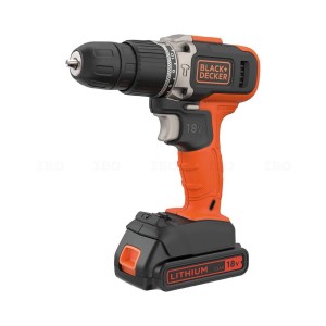 BLACK AND DECKER 18V - 1.5AH - 10MM CORDLESS HAMMER DRILL DRIVER - 0~400/1400 RPM - SINGLE BATTERY BCD003C1-QW