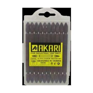 Akari SCREW DRIVER BITS 100MM (+/+) COPPER(10PCS SET) (20/120PCS)
