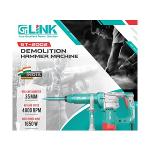 GT LINK DEMOLITION HAMMER MACHINE 35 MM 1650 W - GT-2002
