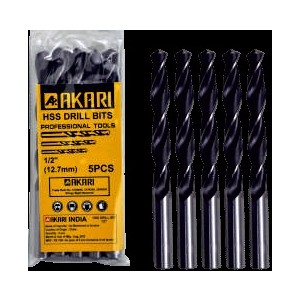 Akari HSS DRILL BITS (JOBBER) 1/2" 12.7 MM (50PCS)