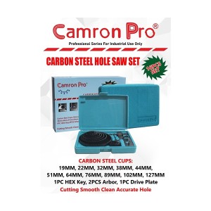 Camron Pro Carbon Steel Hole Saw 16 Pieces Set