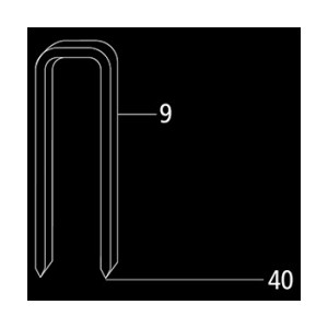 MILES STAPLES NO. 90 - 16MM 4800 STAPLES