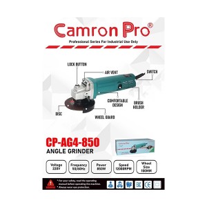 Camron Pro 4 Inch Angle Grinder 850W 100mm Cpag4850