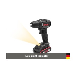 KRESS 20V LI ION 2.0AH LI-ION 2 BATTERIES 10MM DRILL/DRIVER BRUSHLESS - KU211 (MADE IN GERMANY) (WITH WARRANTY)