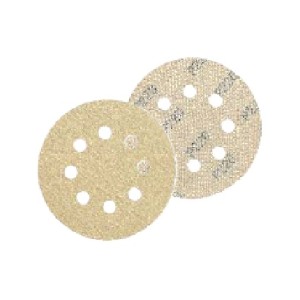 GOLDEN BULLET FIBER DISC VELCRO (GOLD) 150MM, 6HOLES X 80 GRITT