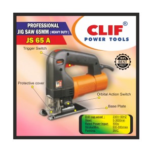 CLIF PROFESSIONAL JIGSAW MACHINE 65MM JS65A (5PCS)