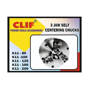CLIF PROFESSIONAL 3 JAW SELF CENTERING CHUCKS K11 -80 (1PCS)