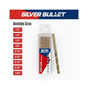 SILVER BULLET DRILLS - HSS JOBBER DRILLS - AMBER 5/16" (7.93MM) - HDB 793