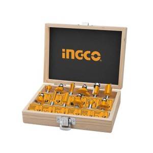 INGCO 12 PCS ROUTER BITS SET(6MM) - AKRT1201