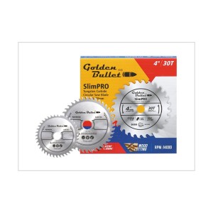 GOLDEN BULLET SLIMPRO TCT SAWS IN COLOUR BOX 5 INCHX40TX16MM SLIMPRO POLISHED