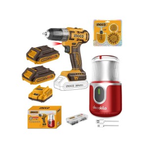 INGCO LITHIUM20V -ION CORDLESS 2 PCS COMBO KIT 20V - COSLI23064
