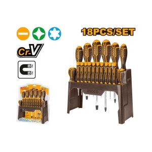 INGCO 18 PCS SCREWDRIVER AND PRECISION SCREWDRIVER SET - HKSD1828