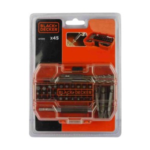 BLACK AND DECKER 45 PCS SCREWDRIVER + DRILL BIT SET A7234-XJ