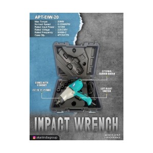 Akari Electric Wrench (20Mm) (0-2200Rpm) (4 Pcs) - Apt-Eiw-20
