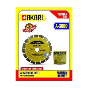 AKARI 4 INCH 16 SEG DIAMOND SAW BLADE 100MM A3600