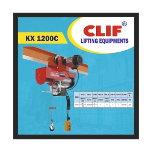 CLIF MAX MINI WIRE ROPE HOIST WITH TROLLEY K X 1200C (1PCS)
